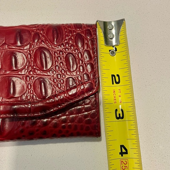 Brahmin Deep Red Croc Wallet - Picture 14 of 15